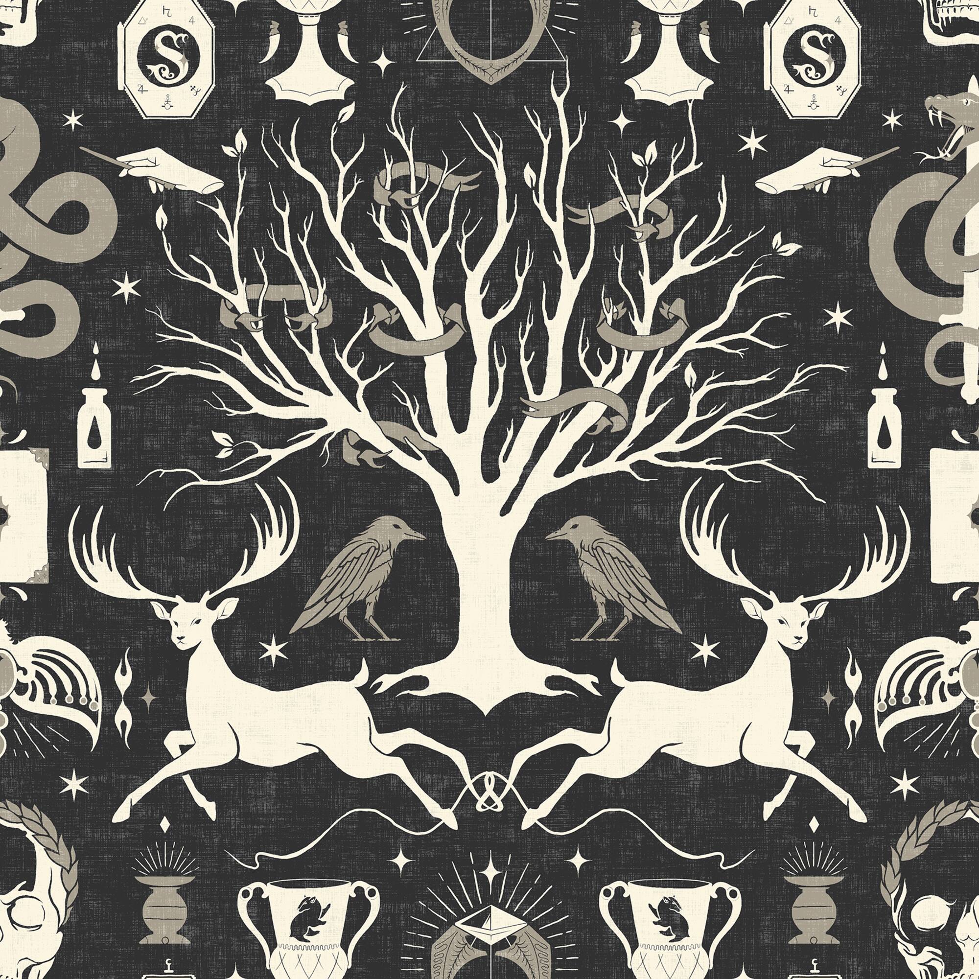 RoomMates Harry Potter Horcrux Damask Peel & Stick Wallpaper